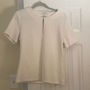 Banana Republic Cream Short Sleeve Top